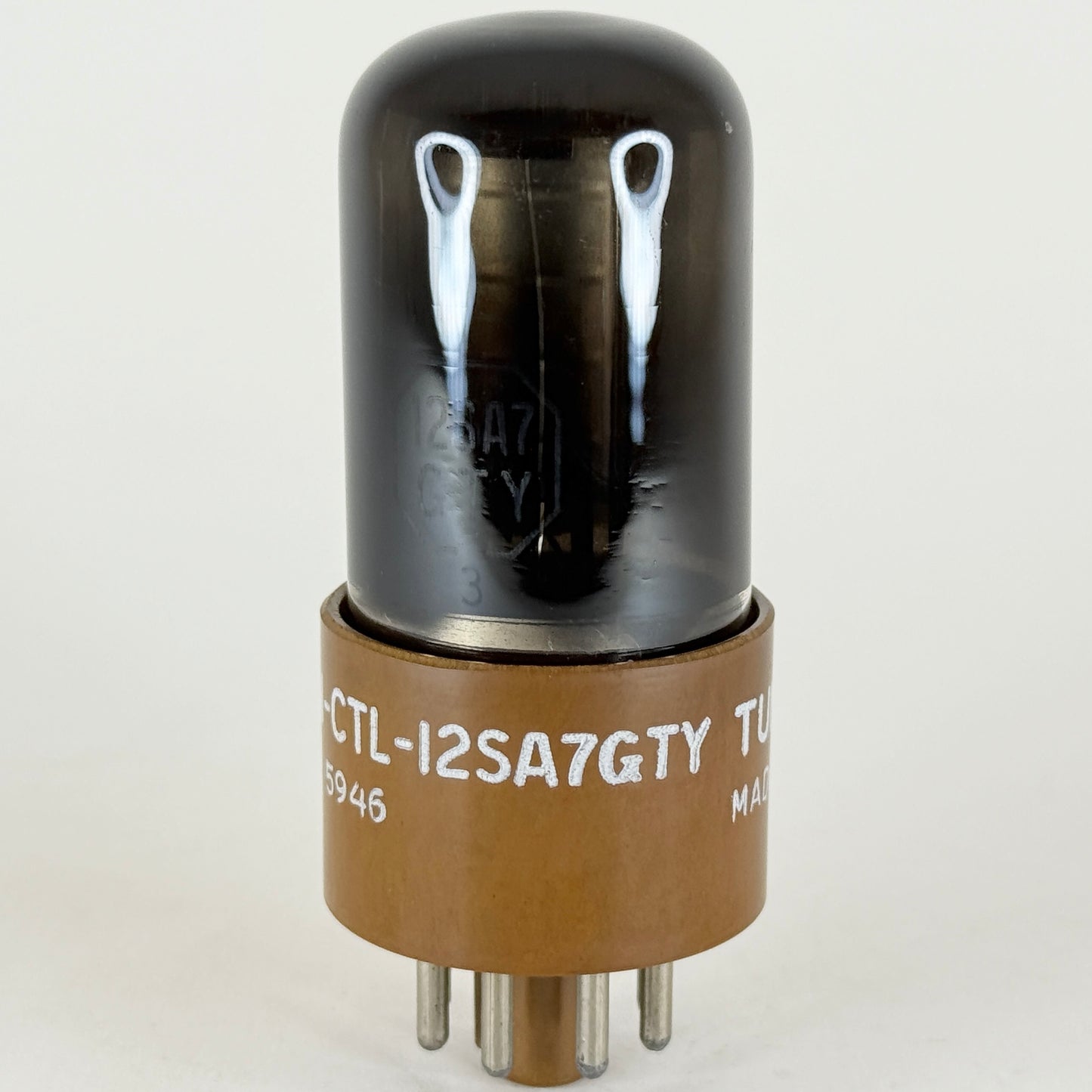 (1) Tested 1959 Tung Sol JAN CTL 12SA7GTY Tube Black Glass Code 5946 12SA7GT