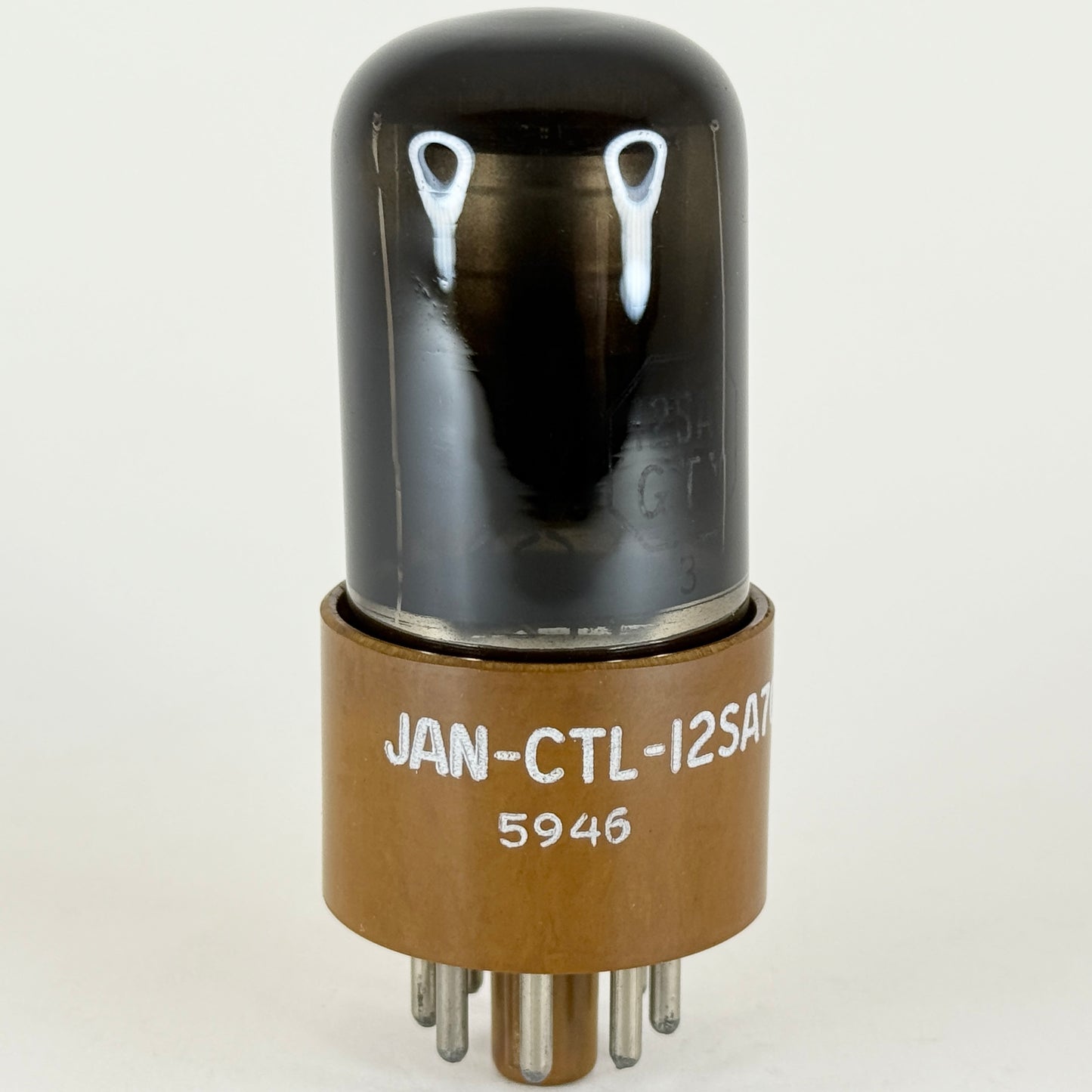 (1) Tested 1959 Tung Sol JAN CTL 12SA7GTY Tube Black Glass Code 5946 12SA7GT