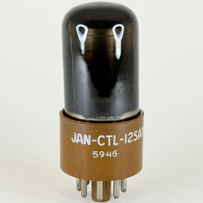 (1) Tested 1959 Tung Sol JAN CTL 12SA7GTY Tube Black Glass Code 5946 12SA7GT