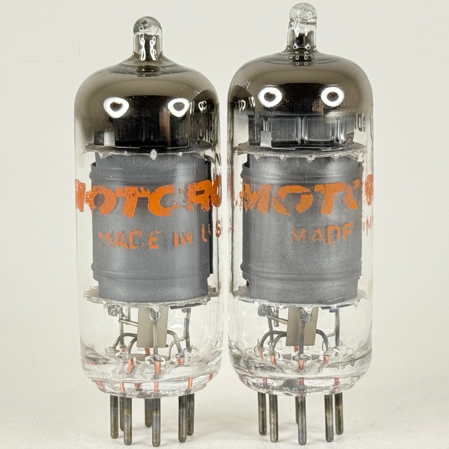 Tested Matched Pair Motorola 6BH6 Tubes with Boxes Sharp Cutoff Pentodes (a)