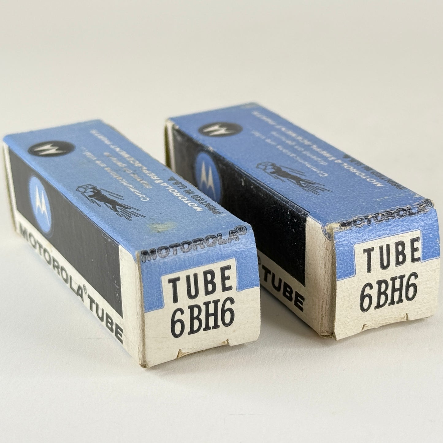 Tested Matched Pair Motorola 6BH6 Tubes with Boxes Sharp Cutoff Pentodes (a)