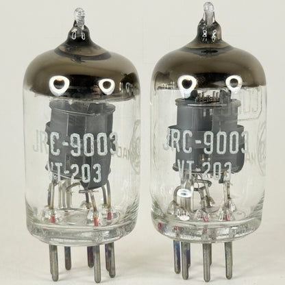 Tested Matched Pair 1945 RCA JRC 9003 Tubes VT-203 with Boxes Codes VIE (a)