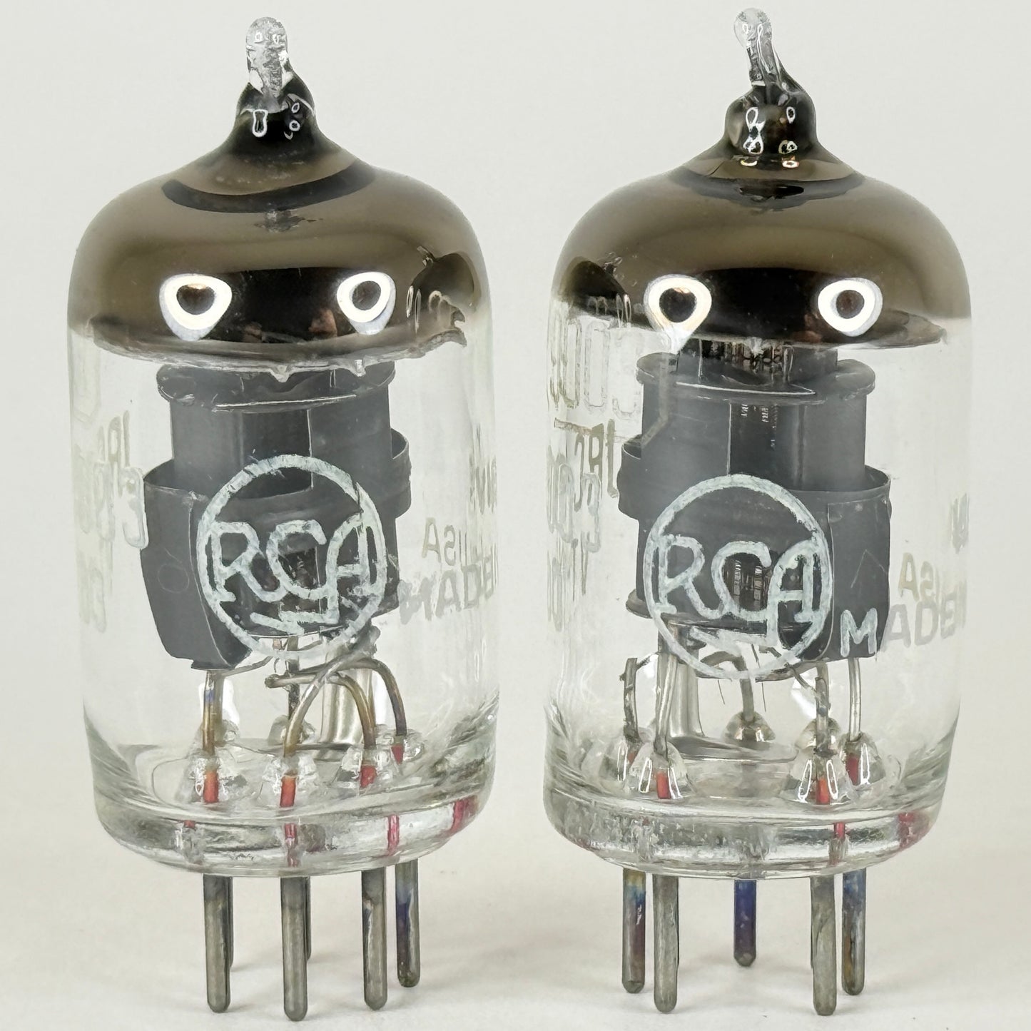 Tested Matched Pair 1945 RCA JRC 9003 Tubes VT-203 with Boxes Codes VIE (a)