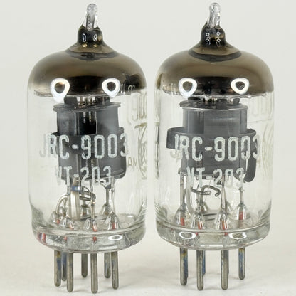 Tested Matched Pair 1945 RCA JRC 9003 Tubes with Boxes VT-203 Codes VIE (b)