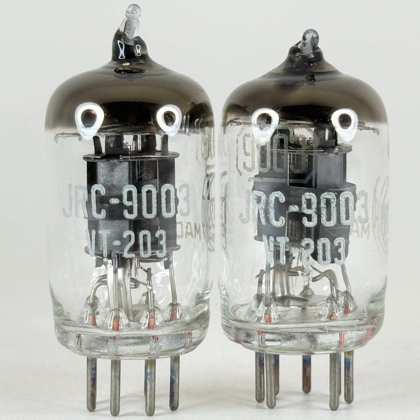 Tested Matched Pair 1945 RCA JRC 9003 Tubes & Boxes VIE Mil Spec VT-203 (c)