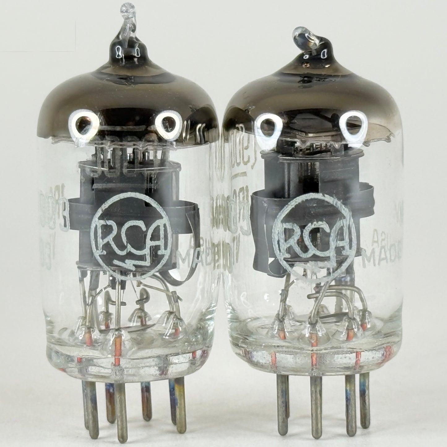 Tested Matched Pair 1945 RCA JRC 9003 Tubes & Boxes VIE Mil Spec VT-203 (c)