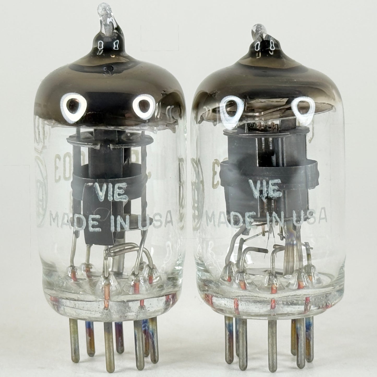 Tested Matched Pair 1945 RCA JRC 9003 Tubes & Boxes VIE Mil Spec VT-203 (c)