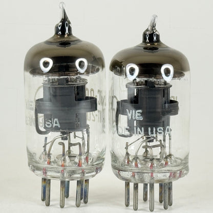 Tested Matched Pair 1945 RCA JRC 9003 Tubes VT-203 with Boxes Codes VIE (d)