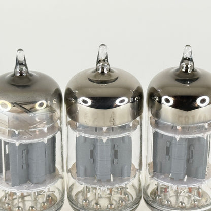 Tested Matched Trio Unbranded 5814A Tubes Gray Plates Halo Getters 5814 A Tubes