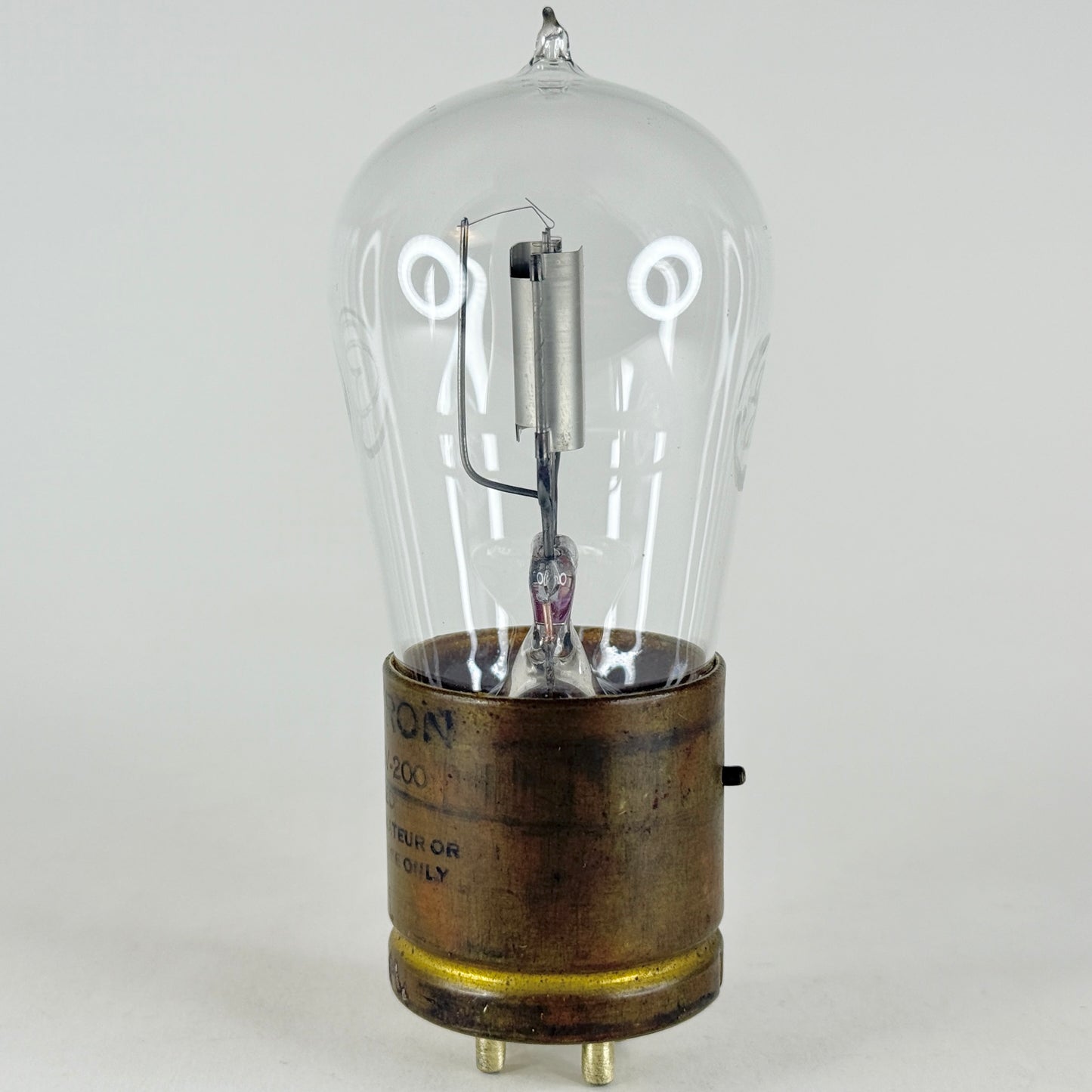 (1) Display Only 1920s RCA GE UV 200 Tube Tipped Glass Display Only Type 00 Tube