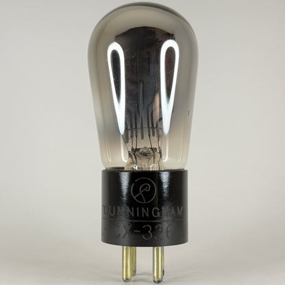(1) Tested Cunningham CX 326 Tube Type 26 Tube Engraved Globe Brass Pins