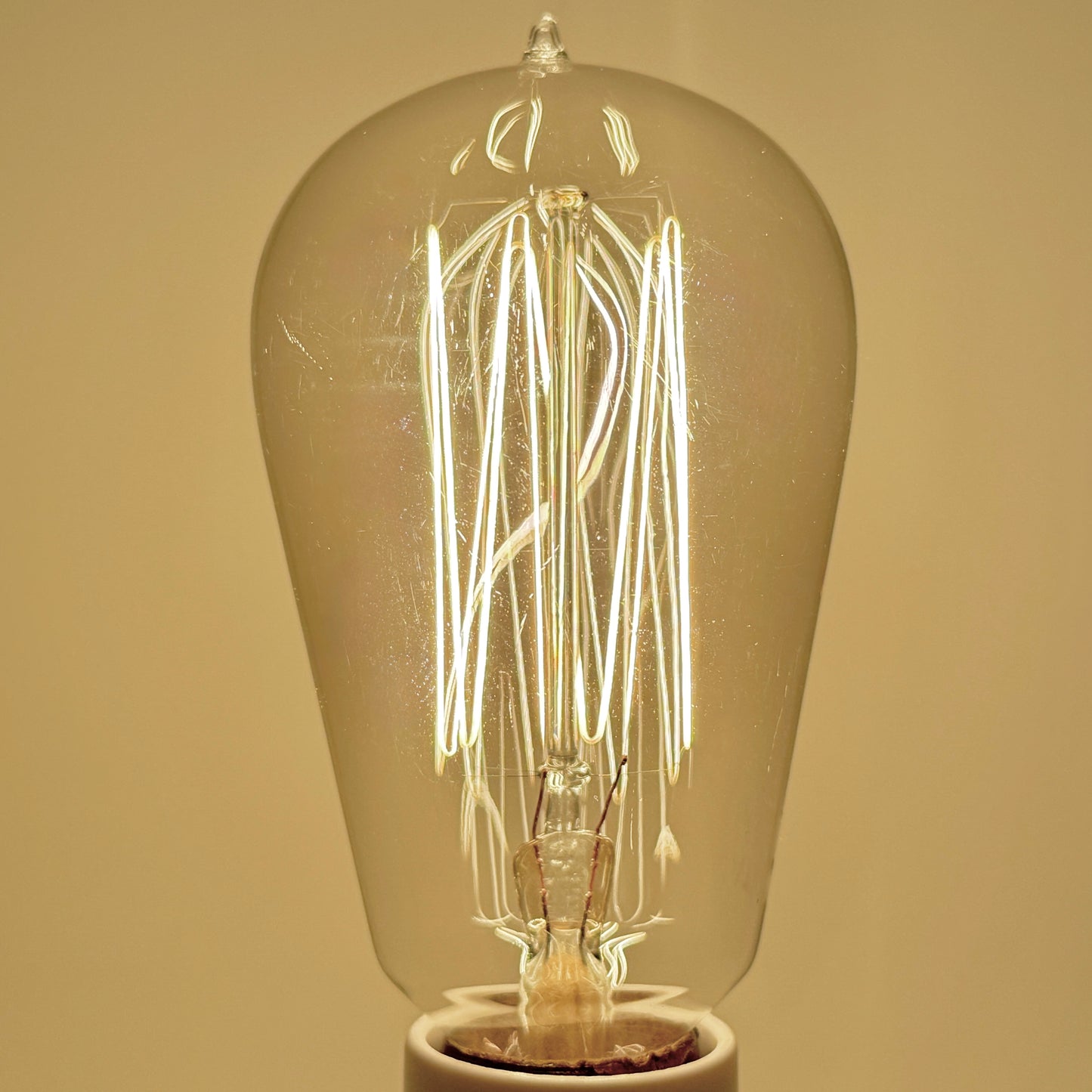 (1) Working Antique GE National Mazda Tipped Glass Light Bulb General Electric
