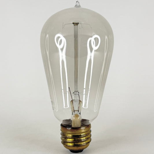 (1) Working Antique GE National Mazda Tipped Glass Light Bulb General Electric