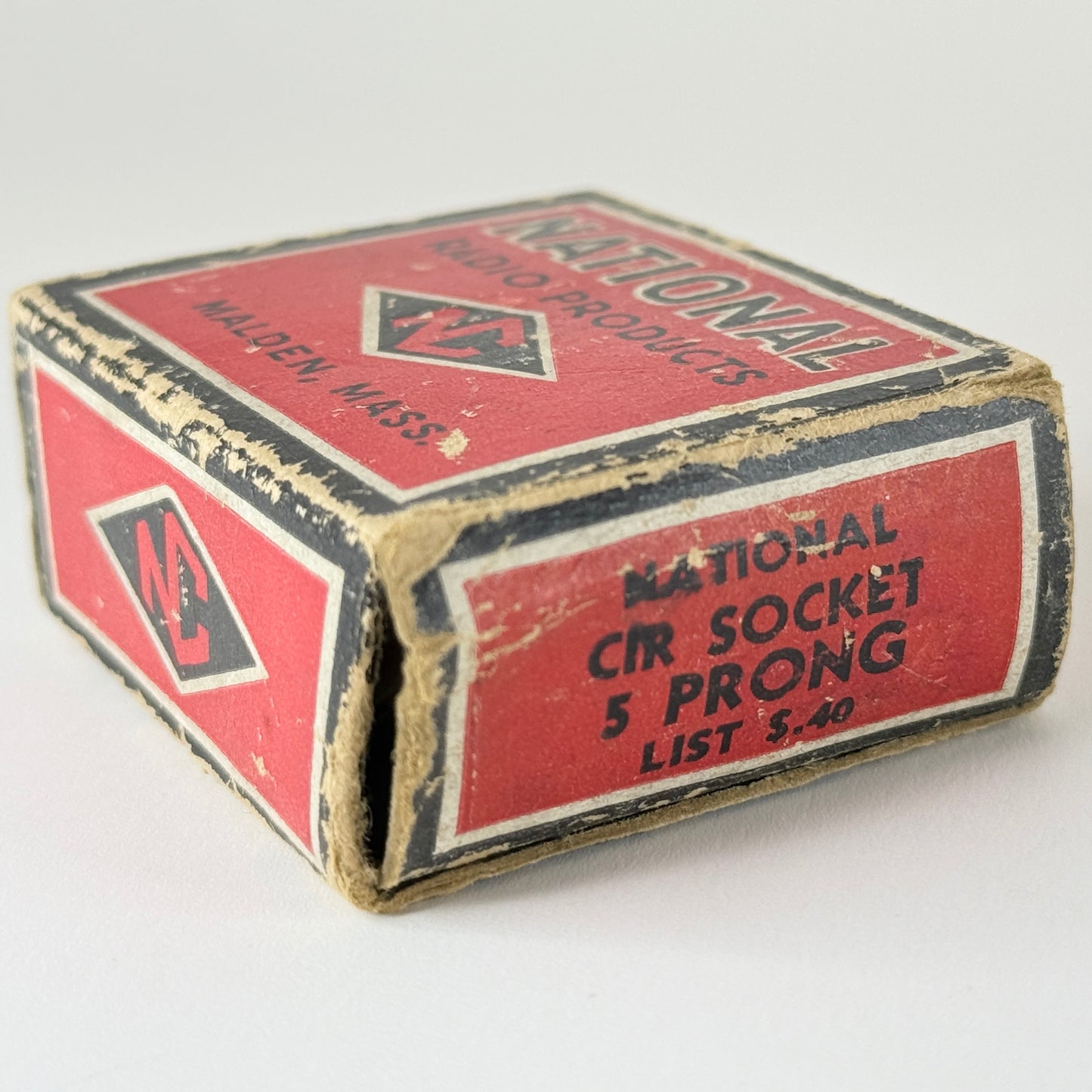 (1) Vintage National Radio Products Ceramic 5 Pin Tube Socket CIR Socket 5 Prong
