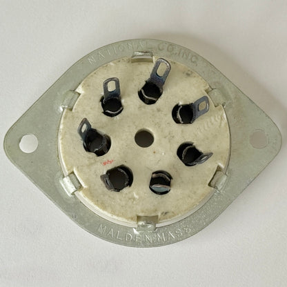 (1) National Radio Products CIR Socket 7S Prong Ceramic 7 Pin Tube Socket (c)