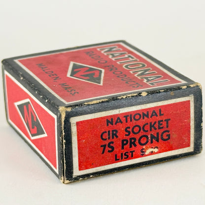 (1) National Radio Products CIR Socket 7S Prong Ceramic 7 Pin Tube Socket (d)