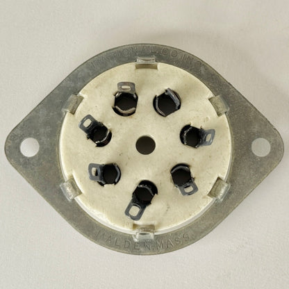 (1) National Radio Products CIR Socket 7S Prong Ceramic 7 Pin Tube Socket (e)