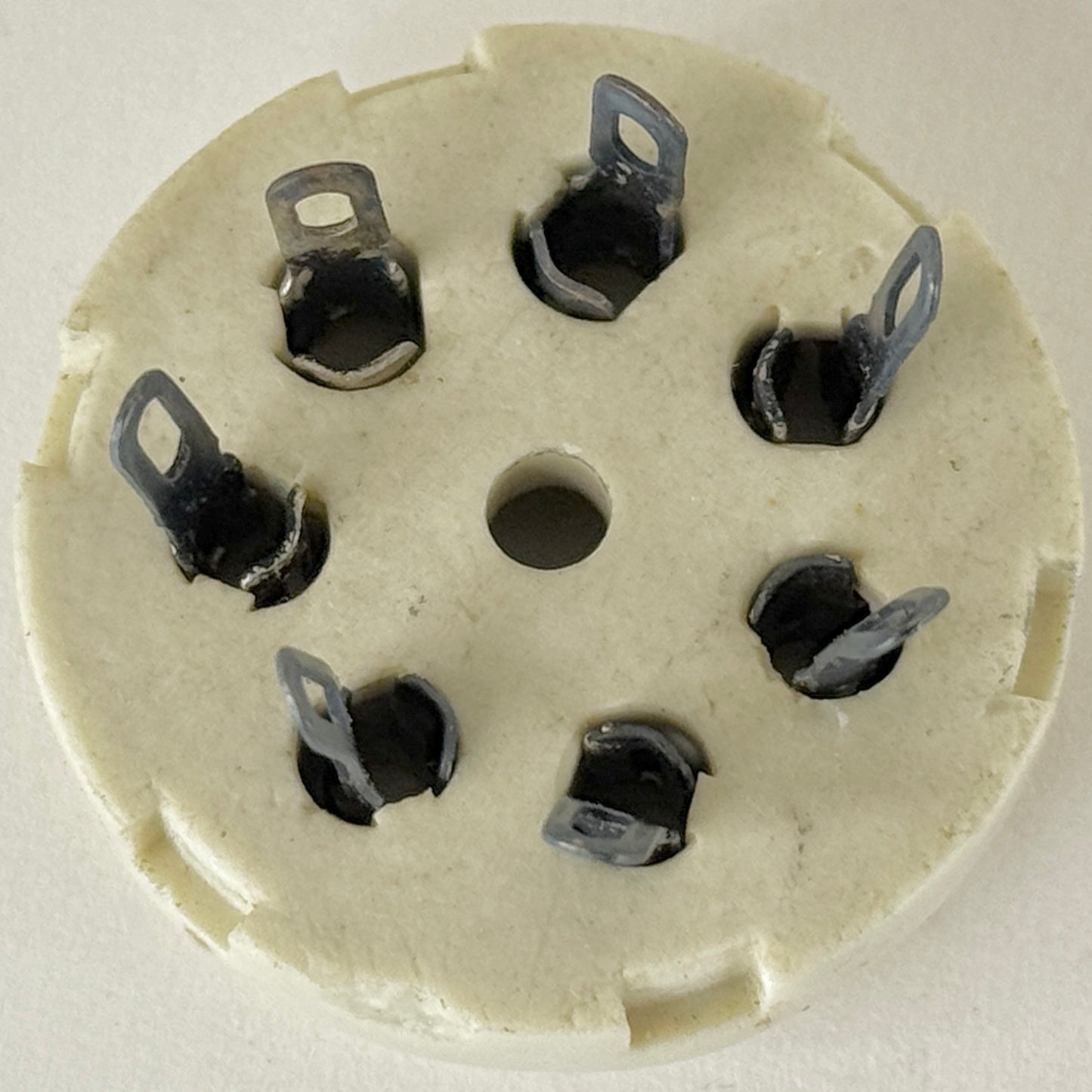 (1) National Radio Products CIR Socket 7S Prong Ceramic 7 Pin Tube Socket (e)