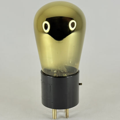 (1) Tested Ureco 112 Tube Goldentone Gold Glass Type 12 Radio Tube Vacuum Tube