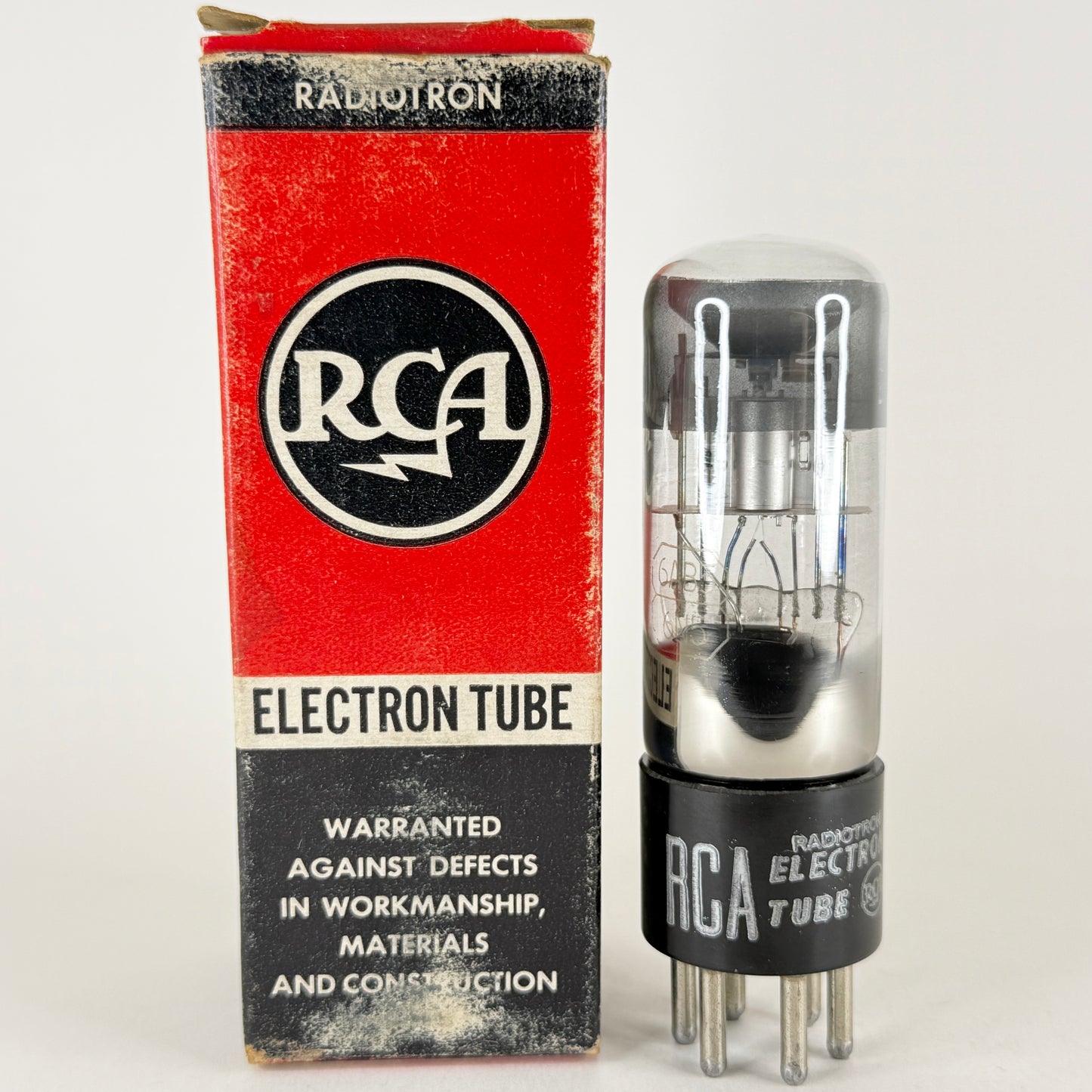 (1) Tested RCA 6AB5 6N5 Eye Tube with Box Bright Green Magic Eye Code 513