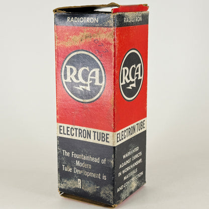 (1) Tested RCA 6AB5 6N5 Eye Tube with Box Bright Green Magic Eye Code 513
