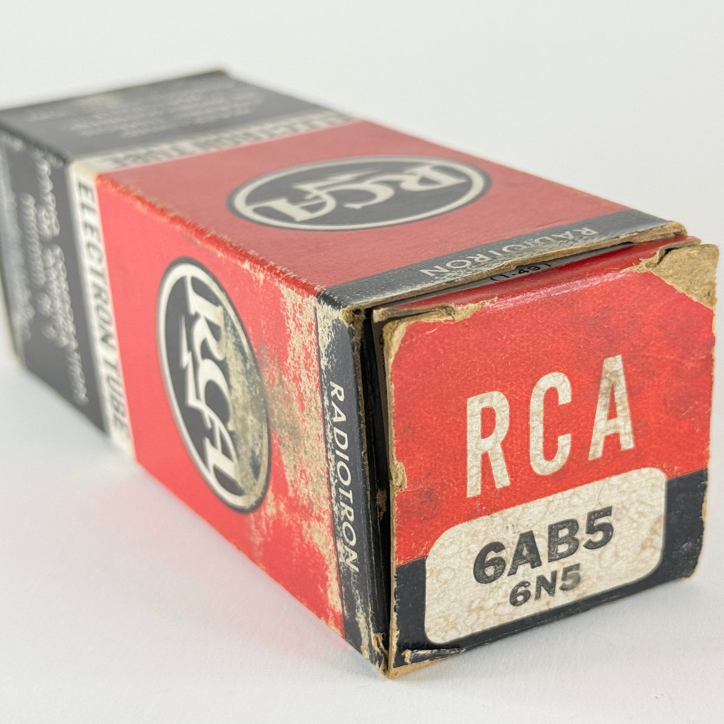 (1) Tested RCA 6AB5 6N5 Eye Tube with Box Bright Green Magic Eye Code 513