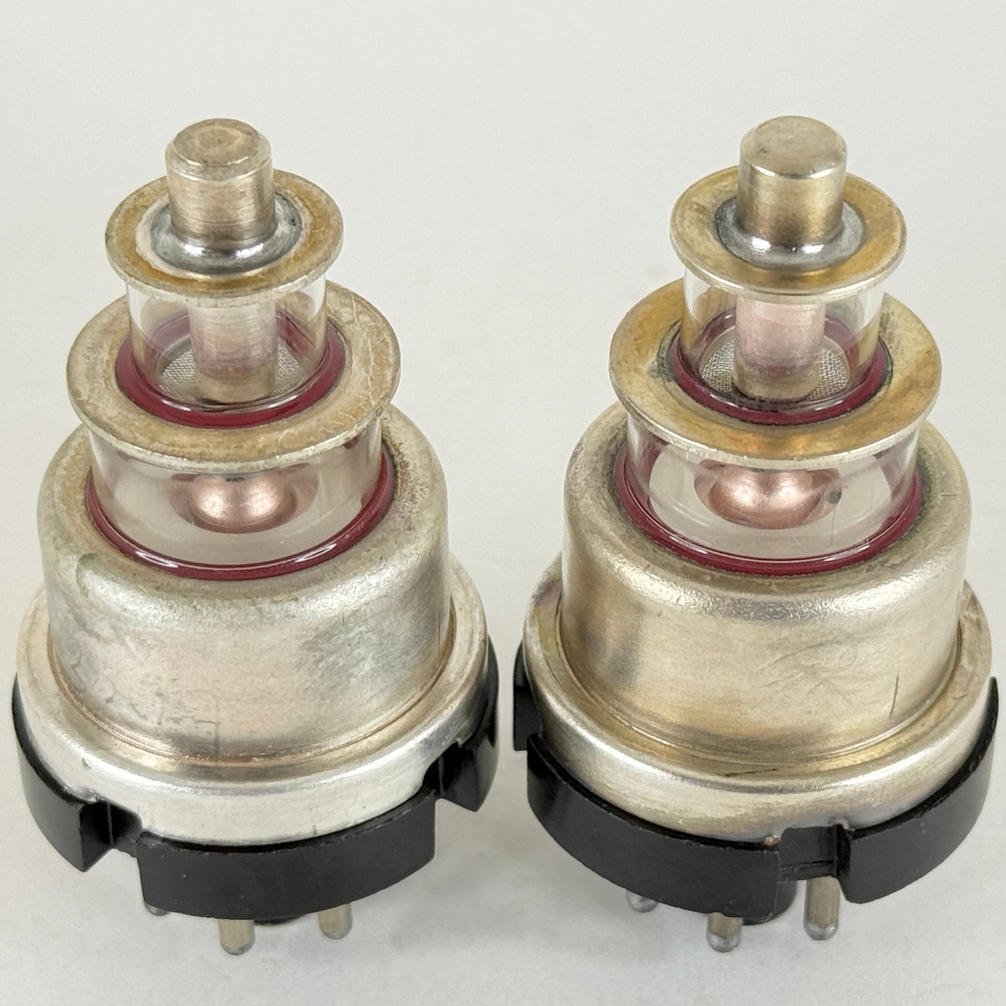 Tested Matched Pair 1944 RCA USN CRC 446A Tubes Mil Spec Lighthouse Tube H6E (a)