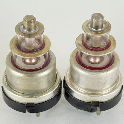 Tested Matched Pair 1944 RCA USN CRC 446A Tubes Mil Spec Lighthouse Tube H6E (b)