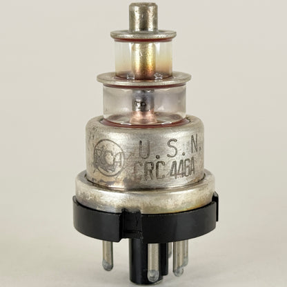 (1) Tested 1944 RCA USN CRC 446A Tube Mil Spec Lighthouse Tube Date Code H6E (c)