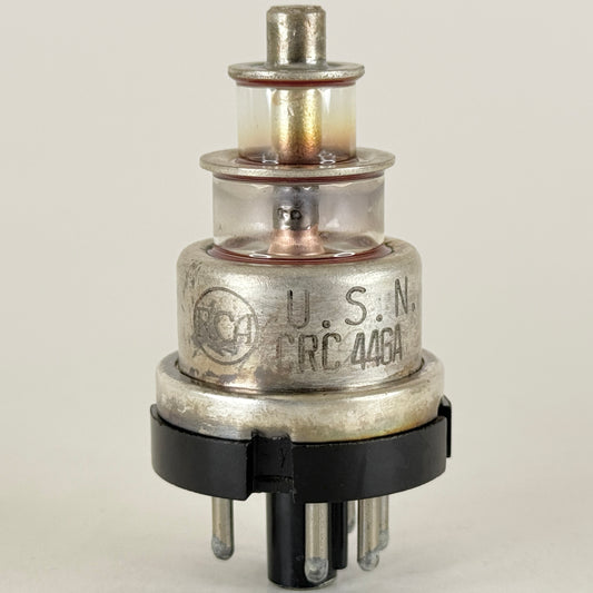 (1) Tested 1944 RCA USN CRC 446A Tube Mil Spec Lighthouse Tube Date Code H6E (c)
