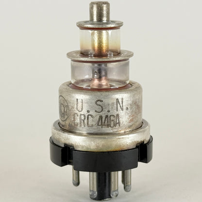(1) Tested 1944 RCA USN CRC 446A Tube Mil Spec Lighthouse Tube Date Code H6E (c)