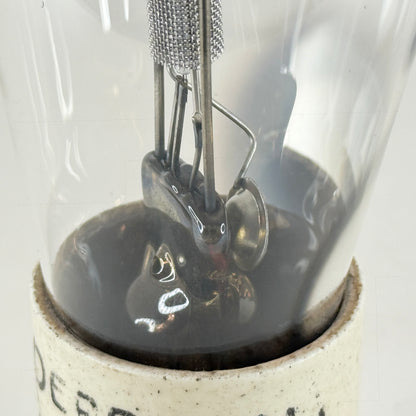 (1) Tested Perryman PA 227 Tube Type 27 Globe Speckled Ceramic Base UFO Getter