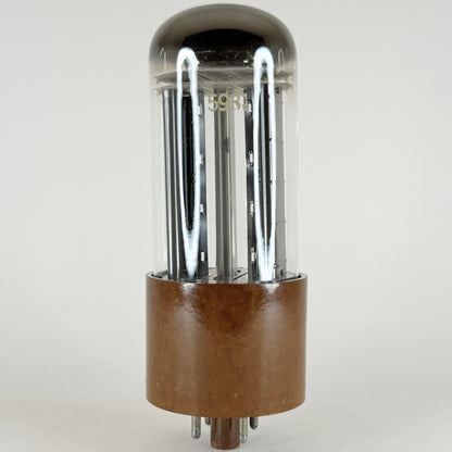 (1) Tested Strong Unbranded Sylvania 5931 Tube (Mil Spec 5U4WG) Black Plate Triple Mica