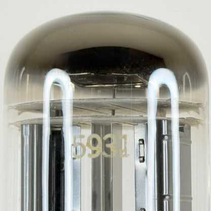 (1) Tested Strong Unbranded Sylvania 5931 Tube (Mil Spec 5U4WG) Black Plate Triple Mica