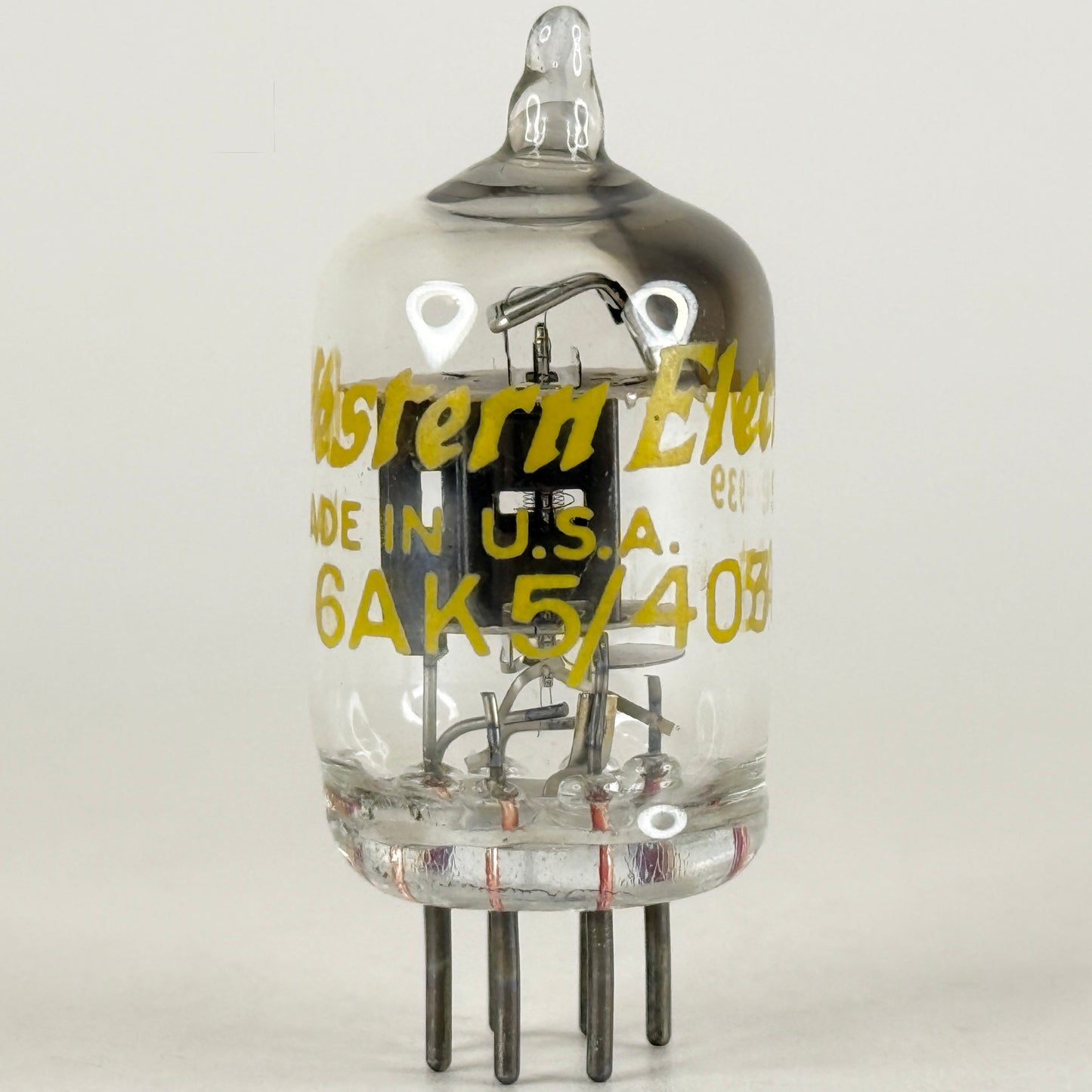 (1) Tested 1949 Western Electric 6AK5 403A Tube Code 939 Square Halo Getter