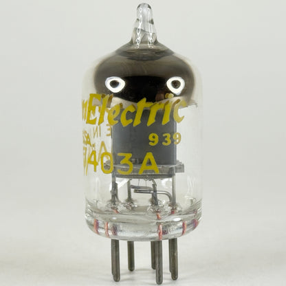 (1) Tested 1949 Western Electric 6AK5 403A Tube Code 939 Square Halo Getter