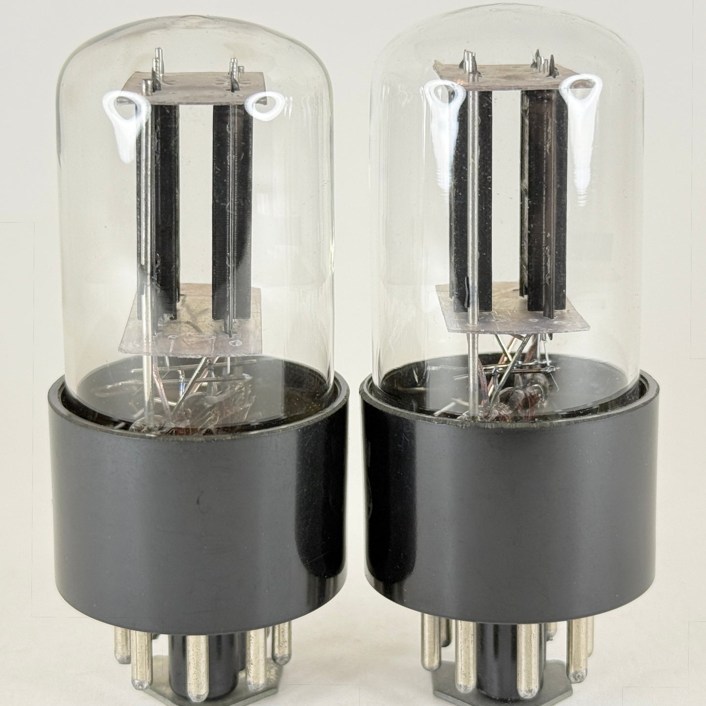 Tested Matched Pair RCA 6SN7GT Tubes Reinforced Rods Black Plates Codes L1 LQ