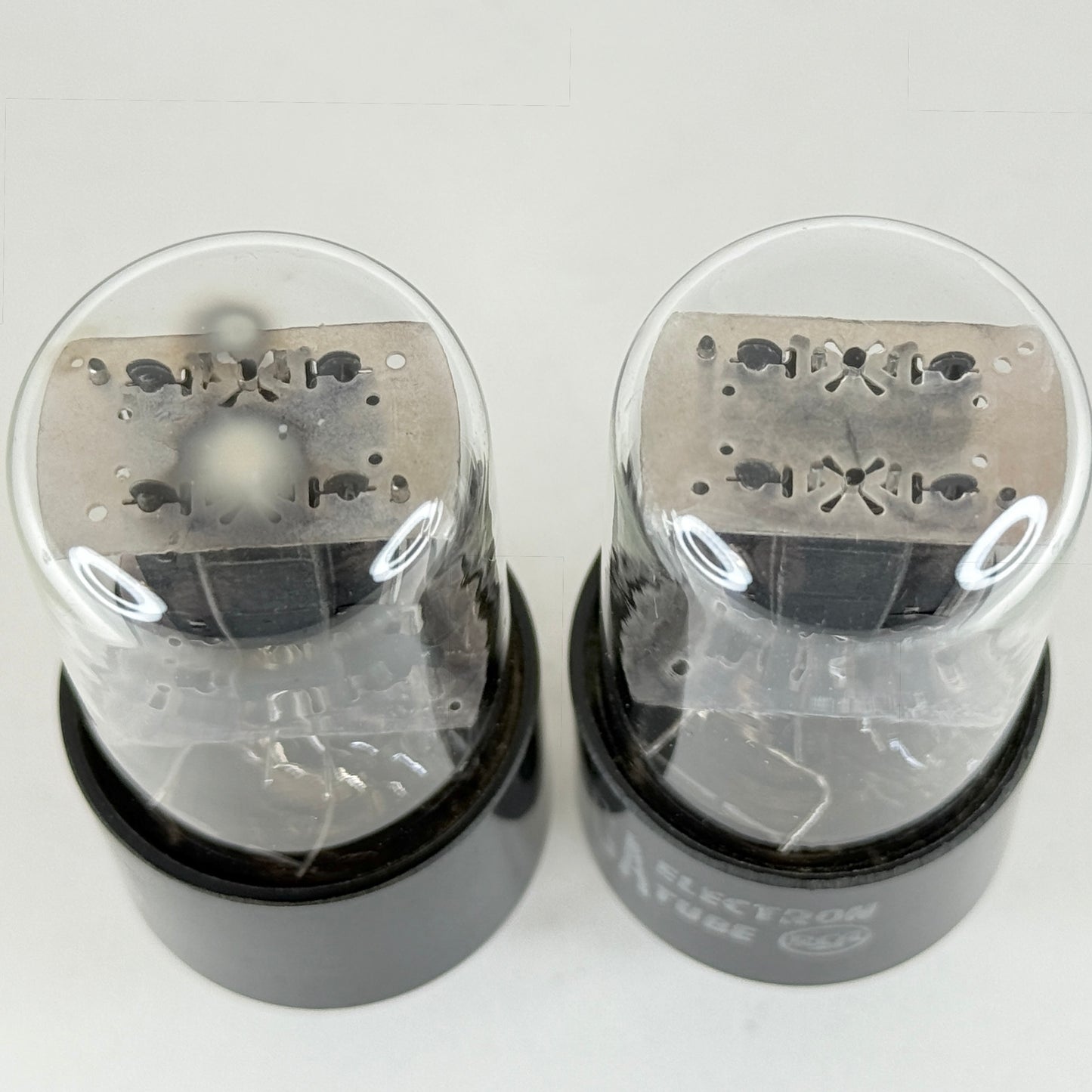 Tested Matched Pair RCA 6SN7GT Tubes Reinforced Rods Black Plates Codes L1 LQ