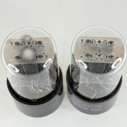 Tested Matched Pair RCA 6SN7GT Tubes Reinforced Rods Black Plates Codes L1 LQ