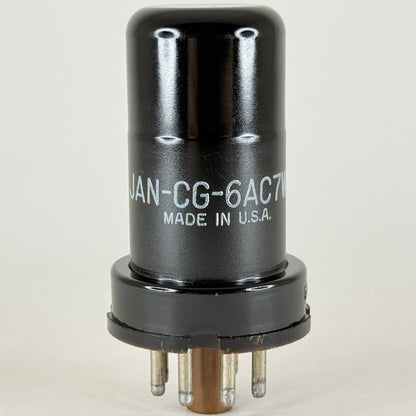 (1) Tested 1961 GE JAN CG 6AC7WA Tube with Box Code 61-30 Mil Spec 6AC7 Tube