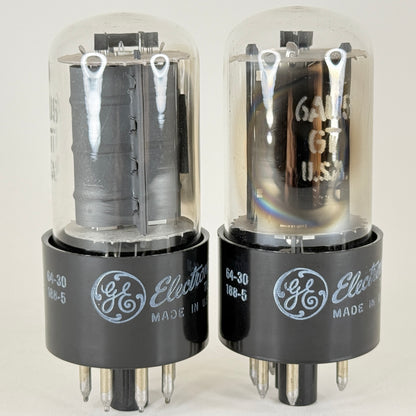 Tested Matched Pair 1964 GE 6AU5GT Tubes with Boxes Codes 64-30 General Electric