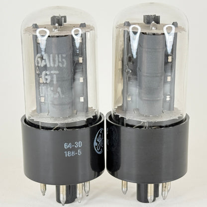 Tested Matched Pair 1964 GE 6AU5GT Tubes with Boxes Codes 64-30 General Electric