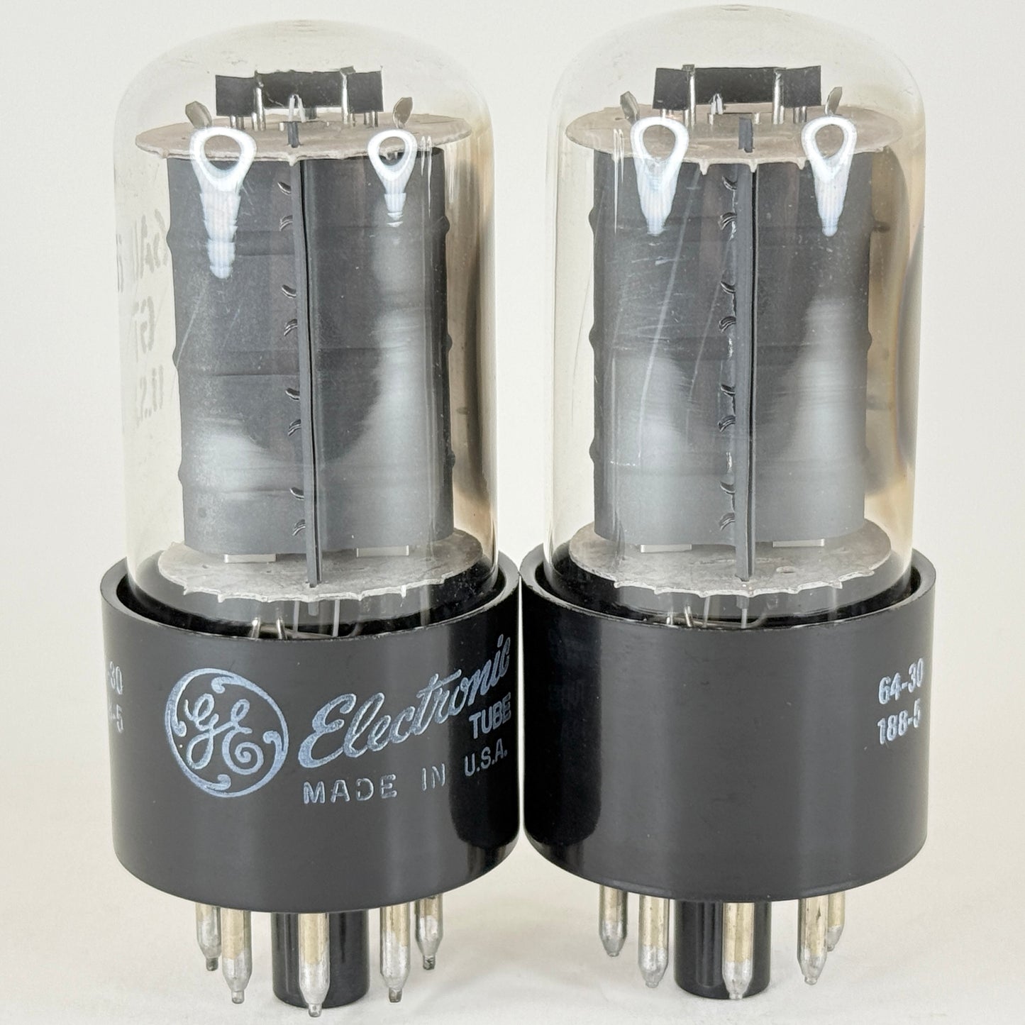 Tested Matched Pair 1964 GE 6AU5GT Tubes with Boxes Codes 64-30 General Electric