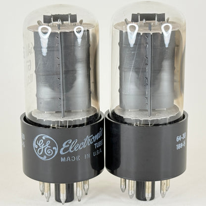 Tested Matched Pair 1964 GE 6AU5GT Tubes with Boxes Codes 64-30 General Electric