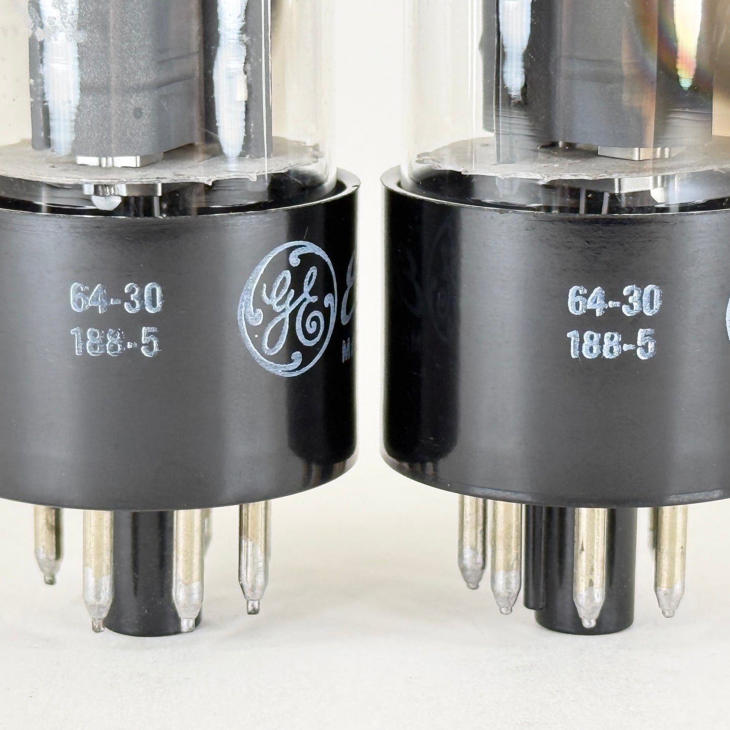 Tested Matched Pair 1964 GE 6AU5GT Tubes with Boxes Codes 64-30 General Electric