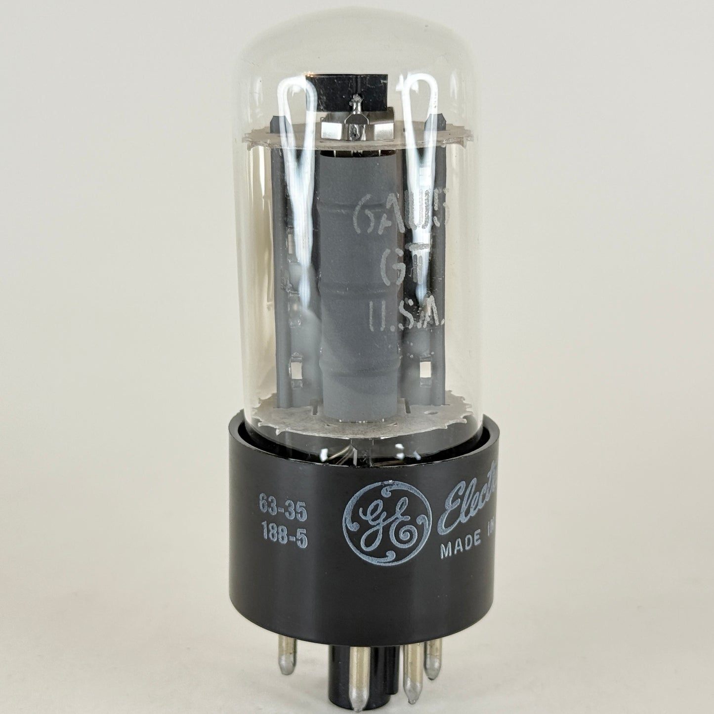 (1) Tested 1963 GE 6AU5GT Tube with Box Code 63-35 General Electric Power Tube