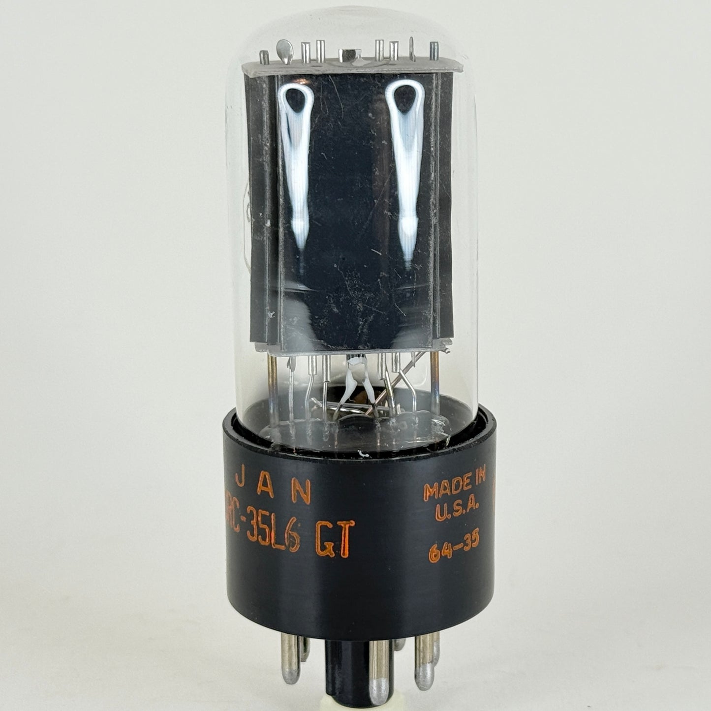 (1) Tested 1964 RCA JAN CRC 35L6GT Tube with Box Mil Spec Tube Date Code 64-35