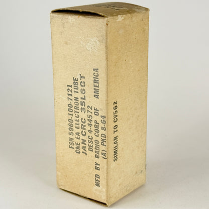 (1) Tested 1964 RCA JAN CRC 35L6GT Tube with Box Mil Spec Tube Date Code 64-35