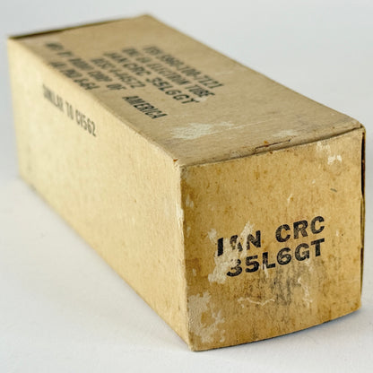 (1) Tested 1964 RCA JAN CRC 35L6GT Tube with Box Mil Spec Tube Date Code 64-35