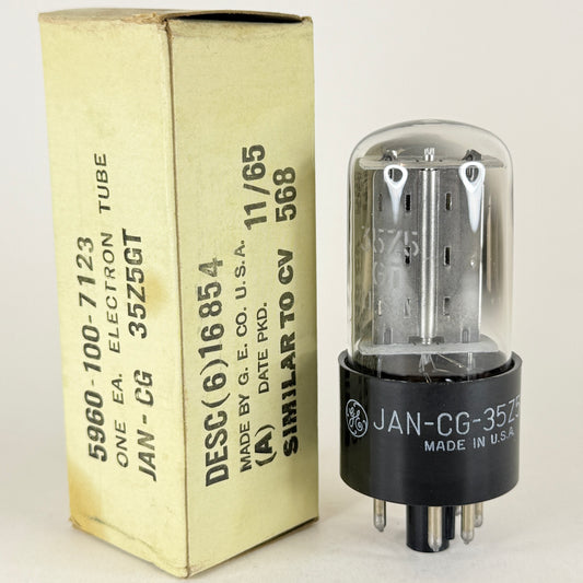 (1) Tested 1965 GE JAN CG 35Z5GT Tube with Box Date Code 65-17/66-04 (a)